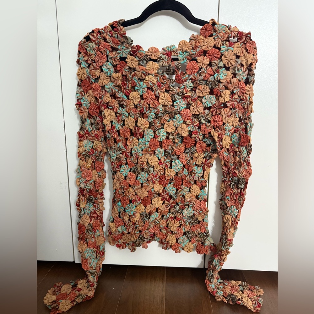 Exclusive Ulla Johnson Floral Crochet Top